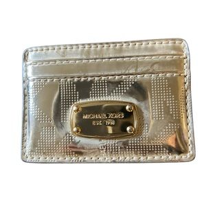 Gold Michael Kors card holder excellent used condition